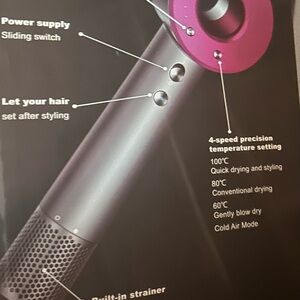 Dyson Supersonic Hair Dryer - Fuchsia and Silver